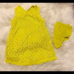 Yellow Lace Sun Dress